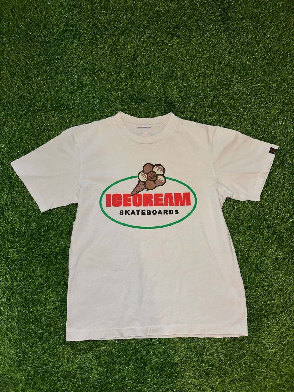 Billionaire Boys Club Icecream Skateboards Logo T-Shirt Light Gray